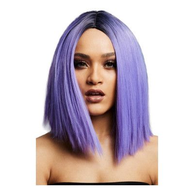 Kylie Ljuslila Tvåtonad Peruk - One size