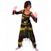 Lyxdräkt av afrikansk dansare med peruk