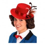 Mary Peruk med Hatt - One size