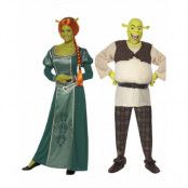 Parkostym - Fiona och Shrek Licensierade Kostymer