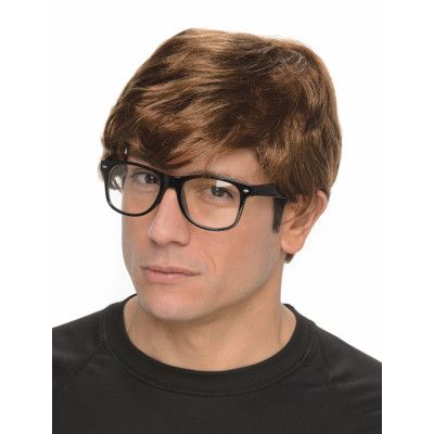 Peruk Med Glasögon Hemlig Agent