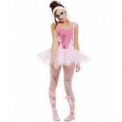 Rosa Zombie Ballerina Dräkt 4 Delar