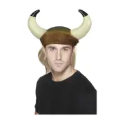 Vikingahjälm med Peruk - One size