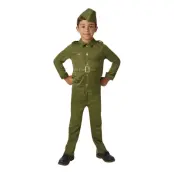 40-tals Soldat Barn Maskeraddräkt - Medium