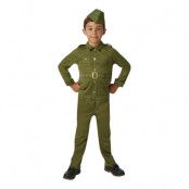 40-tals Soldat Barn Maskeraddräkt - X-Large