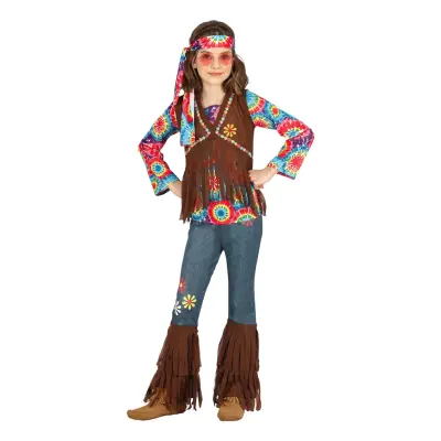 60-tals Hippie Barn Maskeraddräkt - X-Small