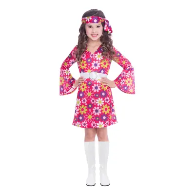 60-tals Retro Girl Barn Maskeraddräkt - X-Large