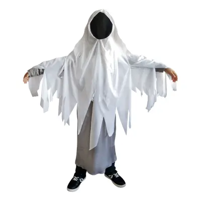 Ansiktslöst Spöke Barn Maskeraddräkt - X-Large
