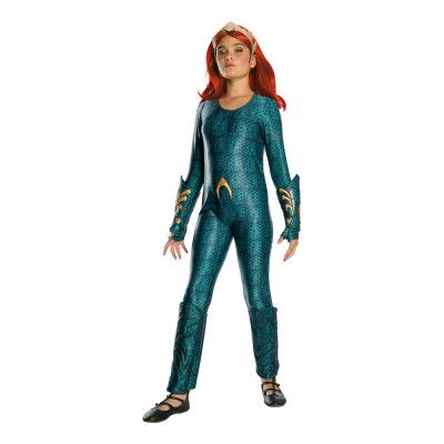 Aquaman Mera Barn Deluxe Maskeraddräkt - Small