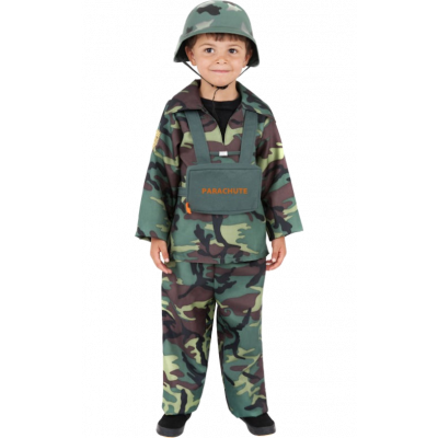 Armépojke-dräkt barn L