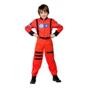 Astronaut Orange Barn Maskeraddräkt - Small