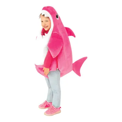 Baby Shark Rosa Barn Maskeraddräkt - Medium