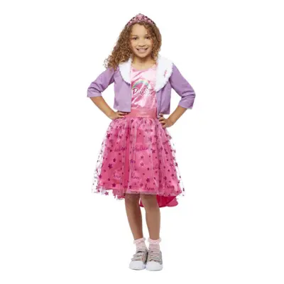 Barbie Prinsessa Delux Barn Maskeraddräkt - Small