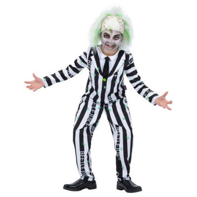 Beetlejuice Maskeraddräkt Barn 10-12 år