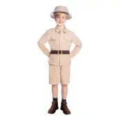 Beige Safari Barn Maskeraddräkt - Large