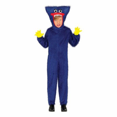 Blå Monster Barn Maskeraddräkt - Small