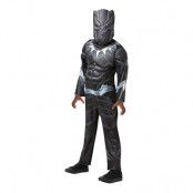 Black Panther Deluxe Barn Maskeraddräkt - Large