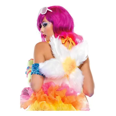 Blomma Ryggsäck i Fuskpäls Deluxe