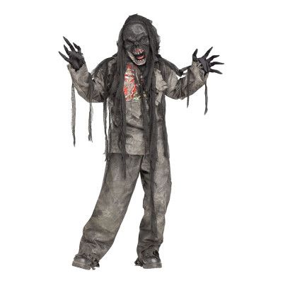 Brännskadad Zombie Barn Maskeraddräkt - Medium