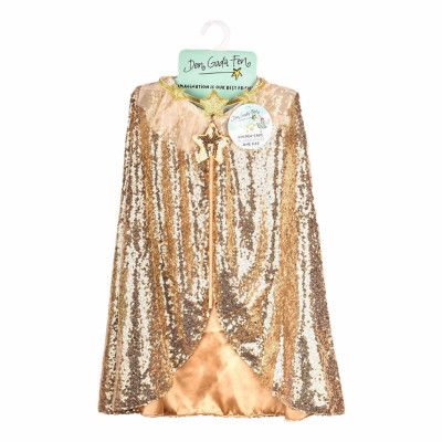 Cape för Barn Guldpaljetter