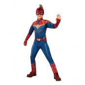 Captain Marvel Hero Barn Deluxe Maskeraddräkt - Large