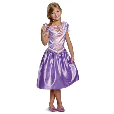 Disney Princess Rapunzel Klänning : Model - XS 3-4 år - Disney Princess -  Leksaksaffären