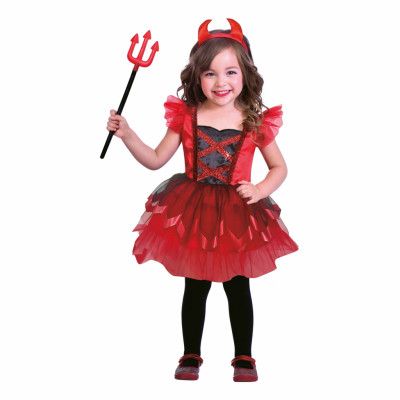 Djävul Klänning Bebis Maskeraddräkt - Small