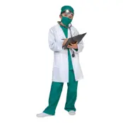 Doktorsrock Vit Barn Maskeraddräkt - Large