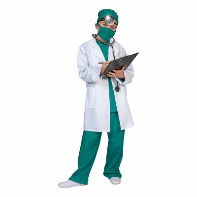 Doktorsrock Vit Barn Maskeraddräkt - Medium