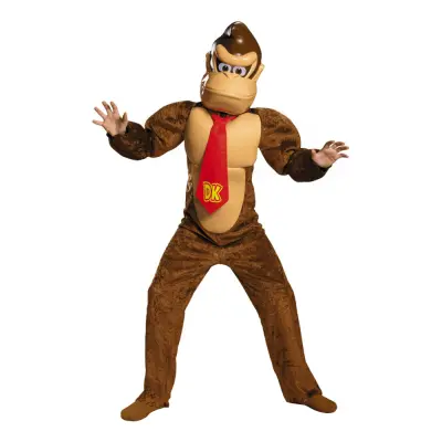 Donkey Kong Deluxe Barn Maskeraddräkt - Large