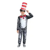Dr Seuss™ Cat In The Hat Barn Maskeraddräkt - Medium
