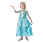 Elsa Deluxe Barn Maskeraddräkt - Small