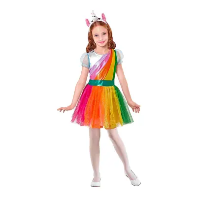 Enhörning Klänning Barn Maskeraddräkt - X-Small