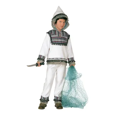 Arktisk Fiskare Barn Maskeraddräkt - Small