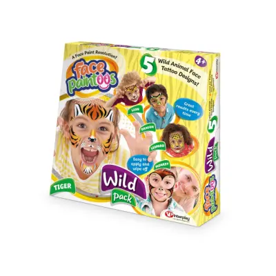 Face Paintoos Ansiktstatueringar Wild Pack Tiger