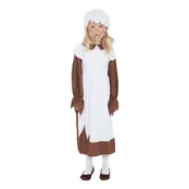 Fattig Viktoriansk Flicka Barn Maskeraddräkt - Small