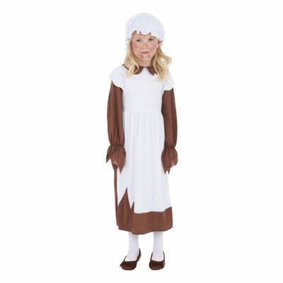 Fattig Viktoriansk Flicka Barn Maskeraddräkt - Small