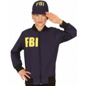 FBI Maskeraddräkt Set - Jacka med Keps för Barn