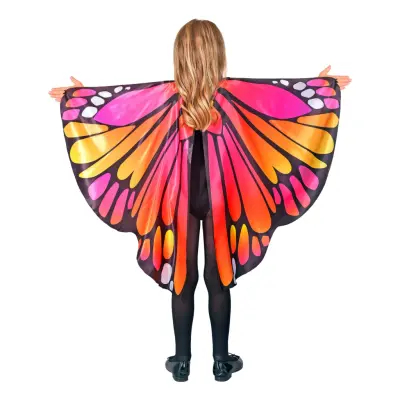 Fjäril Stora Vingar Orange Set för Barn - One size