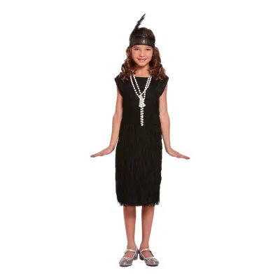 Flapper Barn Maskeraddräkt - Medium