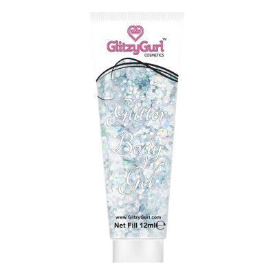 GlitzyGurl Glitter Kroppsgel - Silver Storm