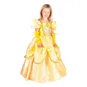 Gul Prinsessklänning Barn Maskeraddräkt - Small