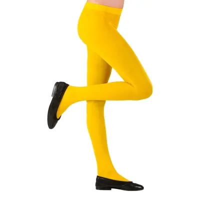 Gula Strumpbyxor för Barn - Small