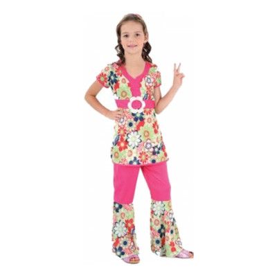 Hippieflicka Barn Maskeraddräkt - Medium