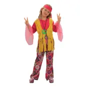 Hippieflicka Budget Barn Maskeraddräkt - Small