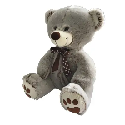 iPlush Teddybjörn Upplåsbar 100cm Grå