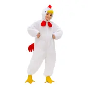 Kyckling Vit Barn Maskeraddräkt - One size
