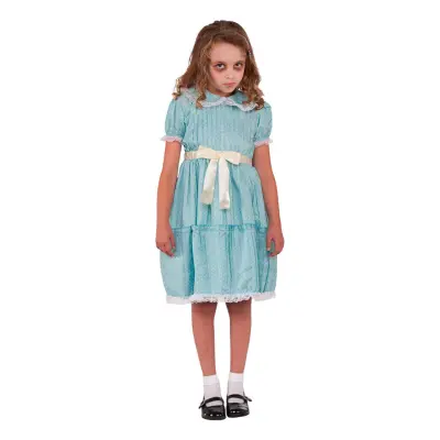 Läskig Tvilling Barn Maskeraddräkt - Medium