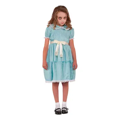 Läskig Tvilling Barn Maskeraddräkt - Small