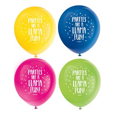 Latexballonger Llama Fun Flerfärgade